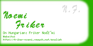 noemi friker business card